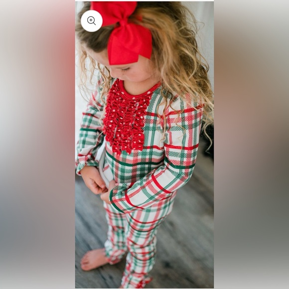 Christmas pajamas SUGAR BEE CLOTHING
Ruffle Buttflap Plaid size 12 - Picture 3 of 8